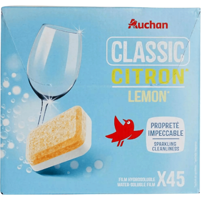 Auchan Kedvenc mosogatógép tabletta citromos 45 db