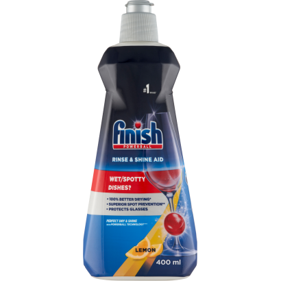 Finish Rinse & Shine Aid Citrom gépi öblítőszer 400 ml