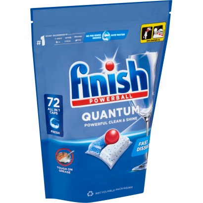 Finish Powerball Quantum All in 1 Regular mosogatógép kapszula 72 db  748,8 g