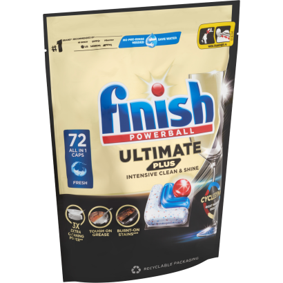 Finish Powerball Ultimate Plus All in 1 Fresh mosogatógép kapszula 72 db 878 g