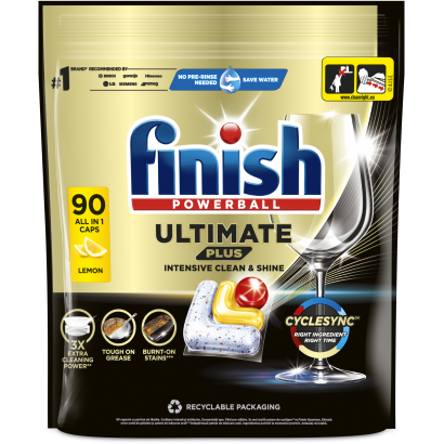 Finish Powerball Ultimate Plus All in 1 Citrom mosogatógép kapszula 90 db 1098 g