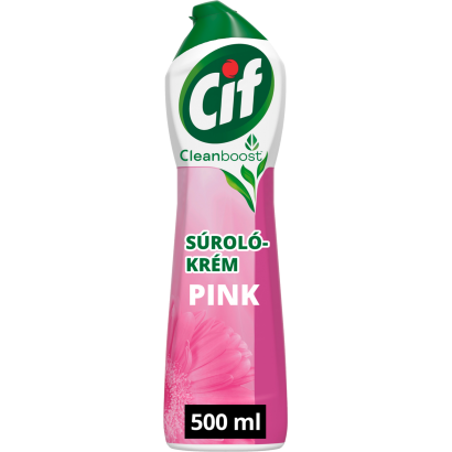 Cif Cleanboost Cream Pink súrolókrém 500 ml
