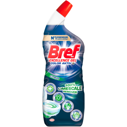 Bref Excellence Gel Color Activ+ Citrus folyékony WC tisztítószer 700 ml
