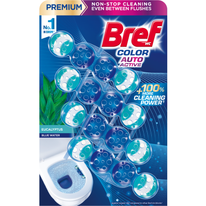 Bref Color Aktív Eucalyptus WC frissítő 4 x 50 g