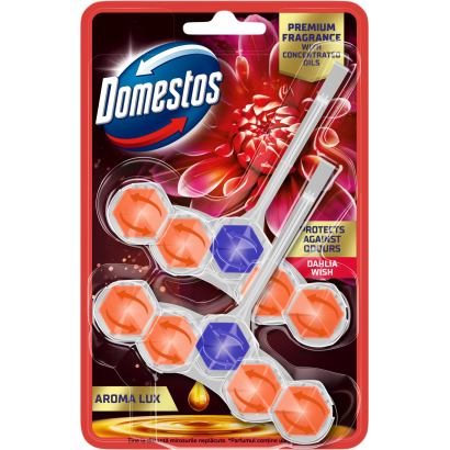 Domestos Aroma Lux Dahlia Wish WC frissítő blokk 2 x 50 g