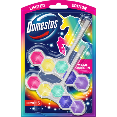Domestos Power 5 Magic Unicorn WC frissítő blokk 2 x 50 g