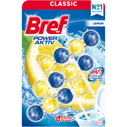 Bref Power Aktiv Lemon toalett frissítő 3 x 50 g