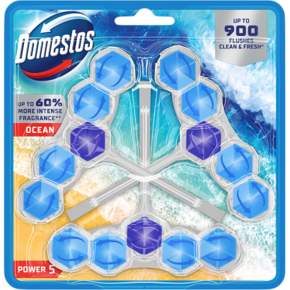 Domestos Power 5 Ocean WC frissítő blokk 3 x 50 g