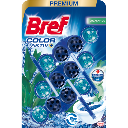 Bref Color Aktív Eucalyptus WC frissítő 3 x 50 g