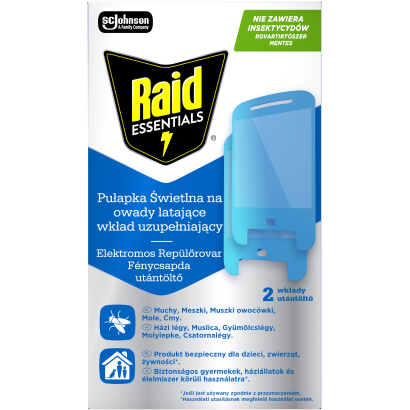 Raid® Essentials Elektromos repülőrovar fénycsapda utántöltő 2 db