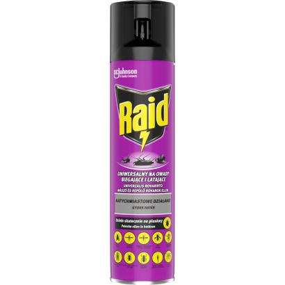 Raid univerzális rovarirtó mászó és repülő rovarok ellen 400 ml