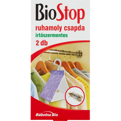 BioStop irtószermentes ruhamoly csapda 2 db