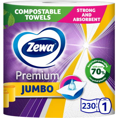 Zewa Premium Jumbo háztartási papírtörlő 3 rétegű 1 tekercs