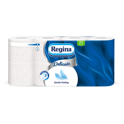 Regina Delicate Gentle Feeling toalettpapír 3 rétegű 8 tekercs