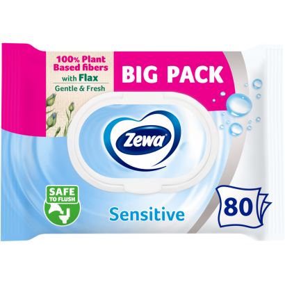 Zewa Sensitive Bigpack nedves toalettpapír 80 db
