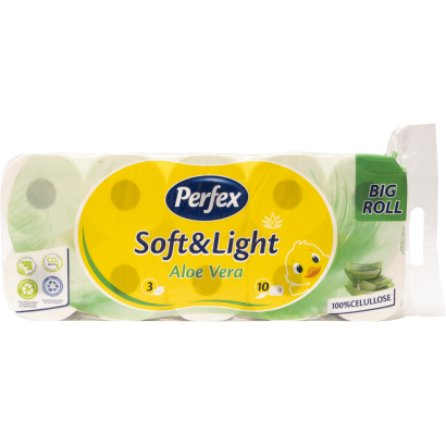 Perfex Soft & Light Aloe Vera Toalett papír 3 réteg 10/1