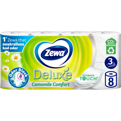 Zewa Deluxe Camomile Comfort toalettpapír 3 rétegű 8 tekercs