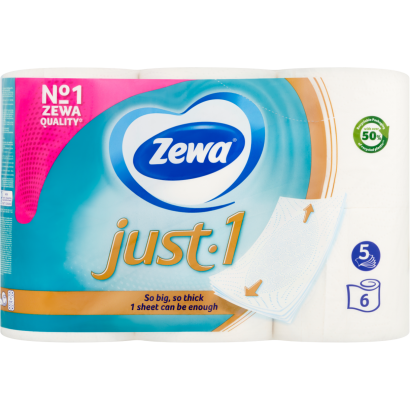 Zewa Just 1 toalettpapír 5 rétegű 6 tekercs