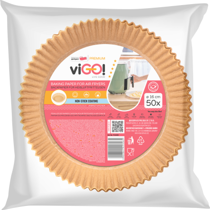 VIGO! SütőpapÍr Air fryerhez 16cm 50db