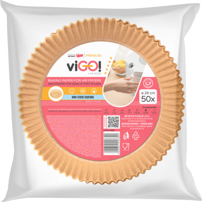 VIGO! SütőpapÍr Air fryerhez 24cm, 50db