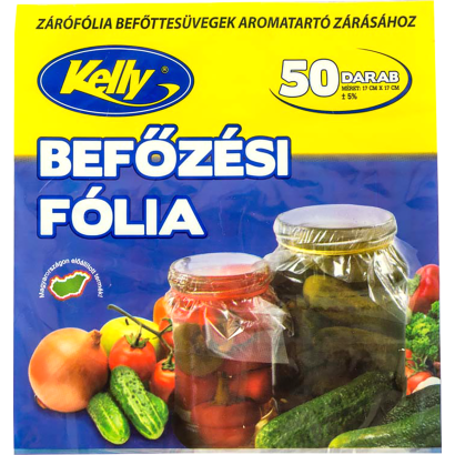 Kelly befőzési fólia 50 lapos