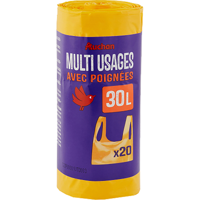 Auchan Kedvenc szemeteszsák füles 30 l 20 db