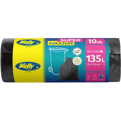 Kelly szemeteszsák super 135 l 10 db