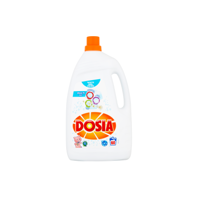 Dosia Multi Gel folyékony mosószer fehér ruhákhoz 60 mosás 3 l