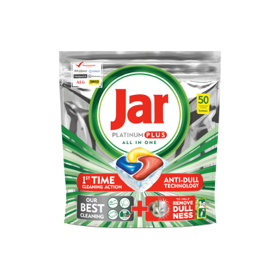 Jar Platinum Plus Mosogatógép-Kapszula, Lemon, 50 db
