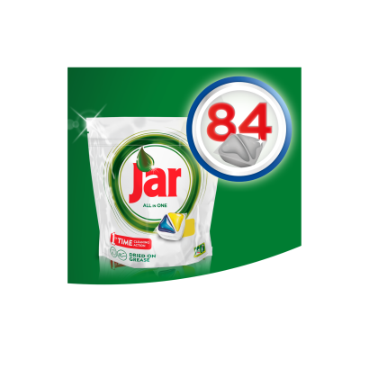 Jar All In One Lemon Mosogatógép Kapszula 84 darabos kiszerelés