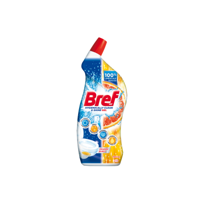 Bref Hygienically Clean & Shine Orange Burst WC tisztító 700 ml