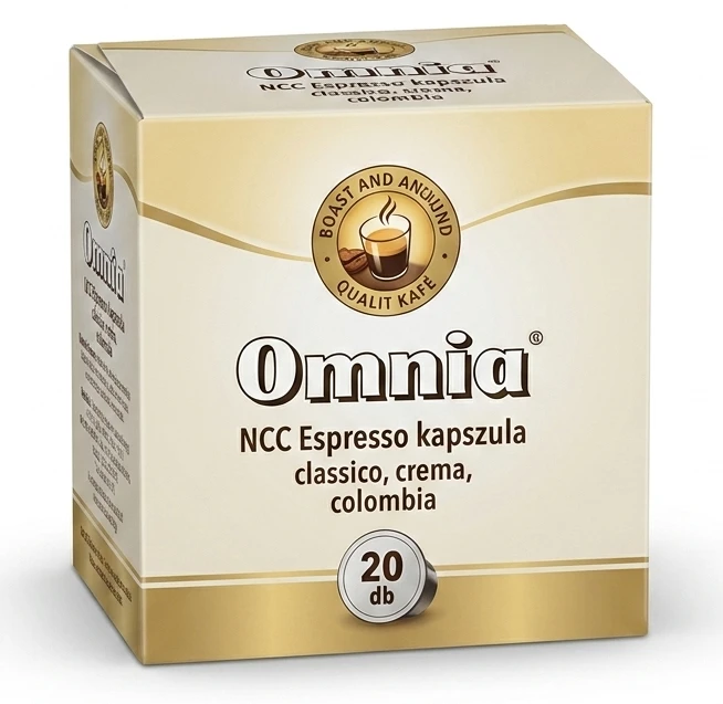 Omnia NCC Espresso kapszula classico, crema, colombia