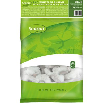 Seacon Gyorsfagyasztott Argentín Garnélafarok Tisztított PND 16-20 Glazing 20 % 1 kg
