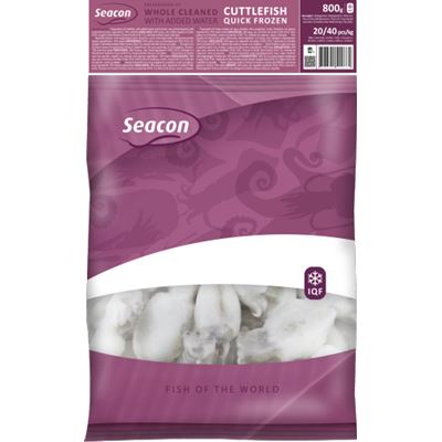 Seacon Gyorsfagyasztott Baby Tintahal 20/40 20% Glazing 1 kg