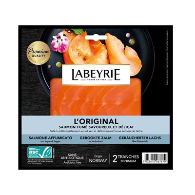 LABEYRIE Norvég Füstölt Lazac Original 6 Szelet 200 g