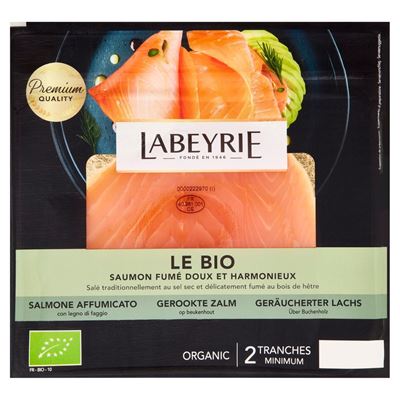 LABEYRIE Bio Szeletelt Füstölt Lazac 75 g