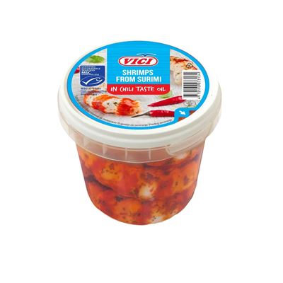 Vici garnélarák ízű surimi chilis olajban 320 g