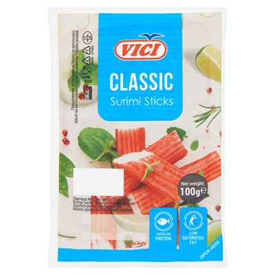 Vici Classic hűtött surimi rák ízű halrúd 100 g