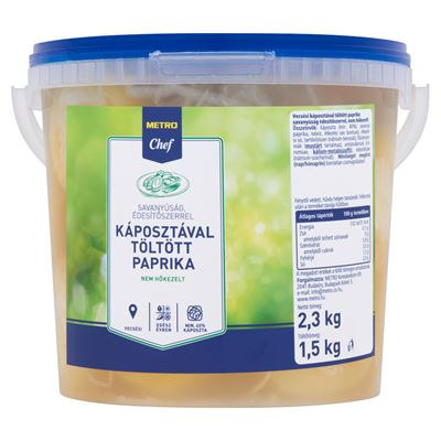 METRO Chef Vecsési Káposztával Töltött Paprika Édesítőszerrel 1,5 kg