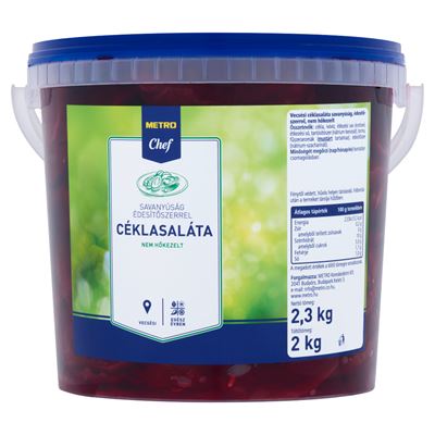 METRO Chef Vecsési Céklasaláta Savanyúság Édesítőszerrel 2,3 kg