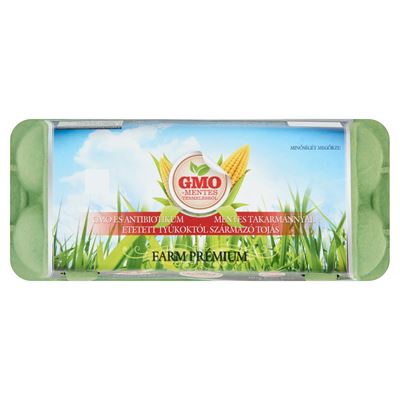 Farm Tojás GMO Mentes Tojás M 10 db/doboz