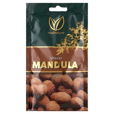 realnature Tejcsokoládés-fahéjas Mandula 75 g