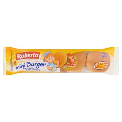 Roberto Mini Burger Finomlisztből Készült Kenyér Repceolajjal 8 x 25 g