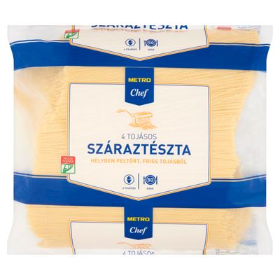 METRO Chef Cérnametélt 4 Tojásos Száraztészta 5 kg