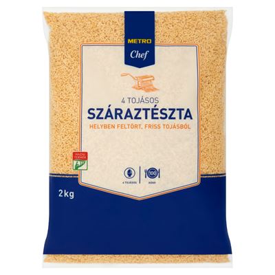 METRO Chef Betűtészta 4 Tojásos Száraztészta 2 kg