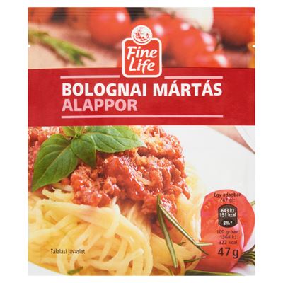 Fine Life Bolognai Mártás Alappor 47 g