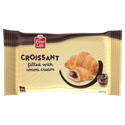 Fine Life csokoládés Croissant 80 g
