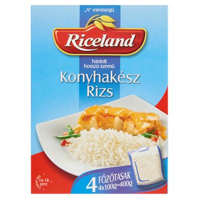 Riceland Konyhakész Rizs "A" Minőségű Hántolt Hosszú Szemű 12 x 400 g