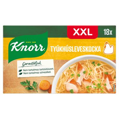 Knorr XXL tyúkhúsleveskocka 18 x 10 g (180 g)