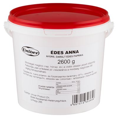 Univer Édes Anna Nyers, Darált Édes Paprika 2,6 kg